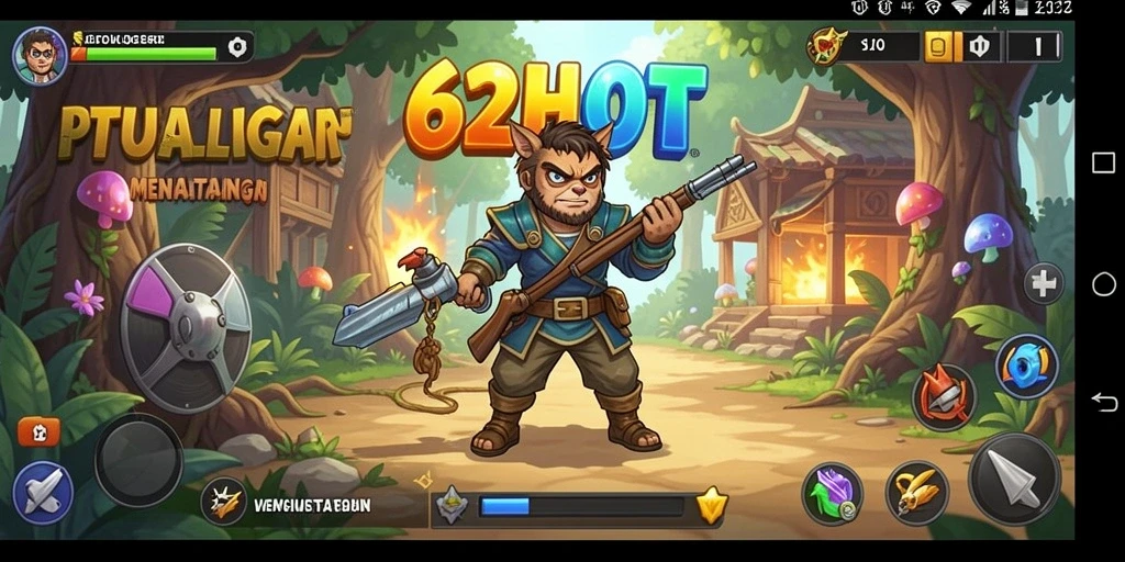 Gameplay 62HOT yang penuh petualangan menantang dan seru.