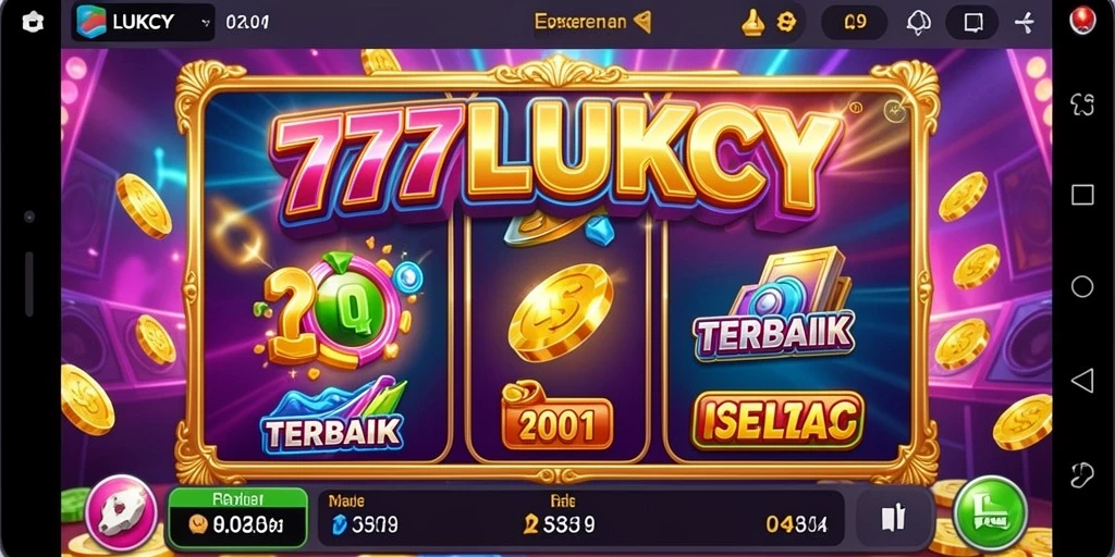 Tampilan menarik dari gameplay <strong>777LUKCY</strong> dengan mesin slot beragam.