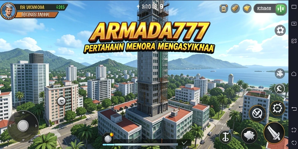 Screenshot utama ARMADA777 menunjukkan serangan musuh yang mendebarkan.