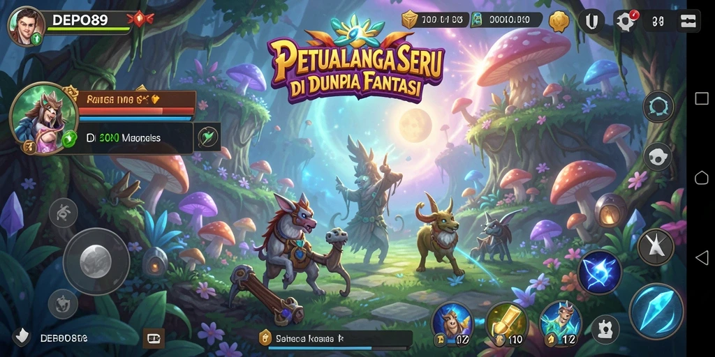 Screenshot gameplay DEPO89 menampilkan karakter beraksi di lokasi menakjubkan.