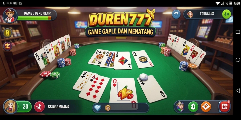 Screenshot <strong>DUREN777</strong> menunjukkan pengalaman gameplay Gaple yang menarik.