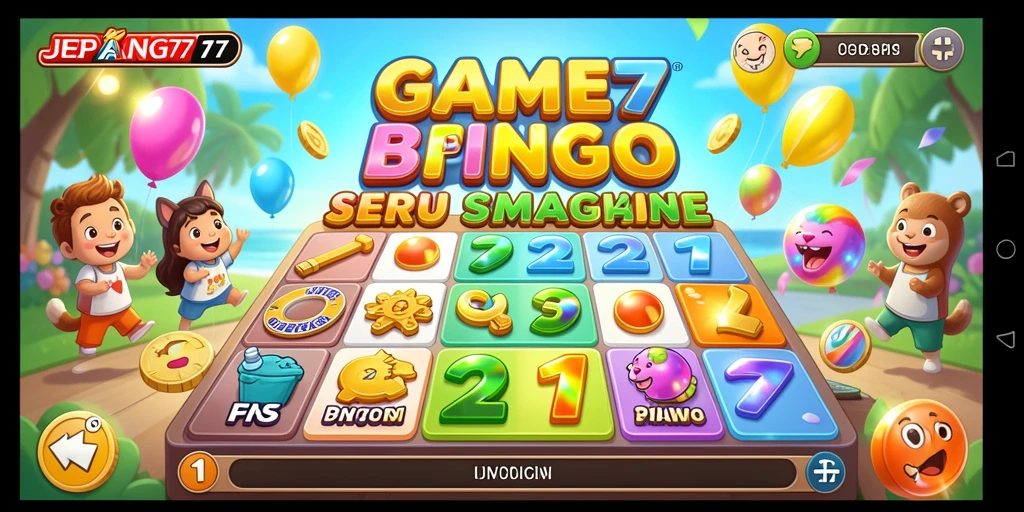 Screenshot gameplay JEPANG77 yang menampilkan suasana Bingo yang seru.