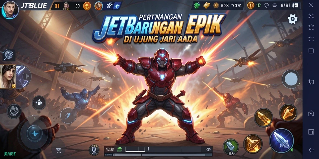 Tampilan Gameplay JTBLUE yang seru dan mendebarkan.