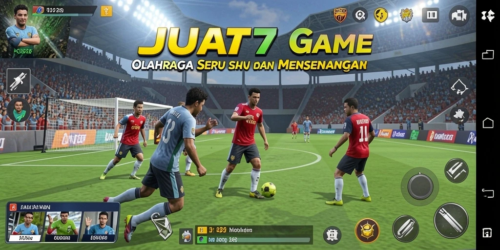 Tampilan gameplay JUTA7 yang mendebarkan dan penuh aksi.