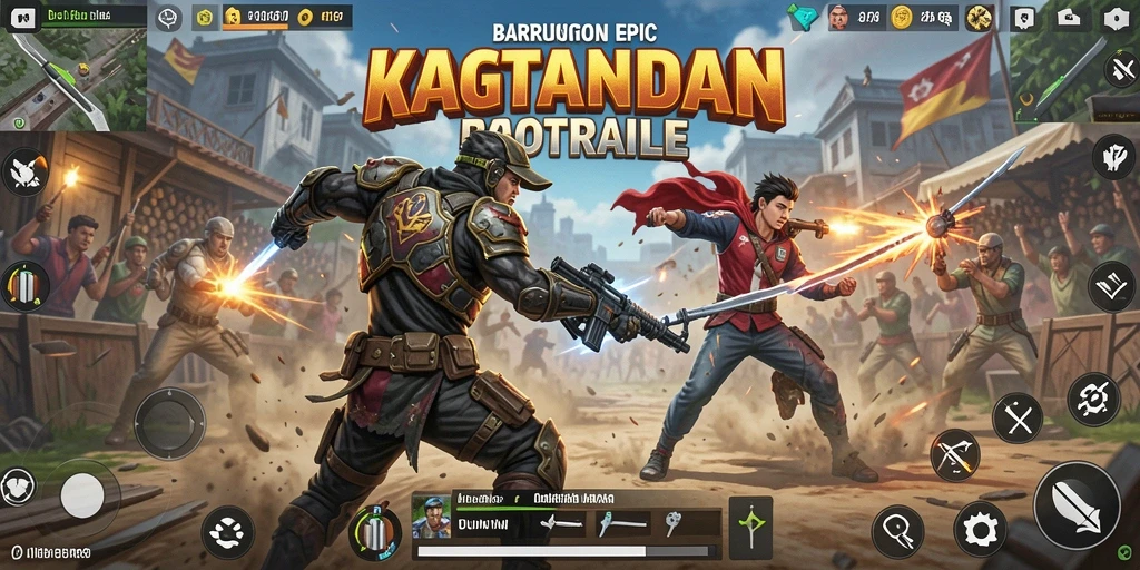 Tampilan gameplay KAGANDAN yang mendebarkan dalam pertempuran Battle Royale.