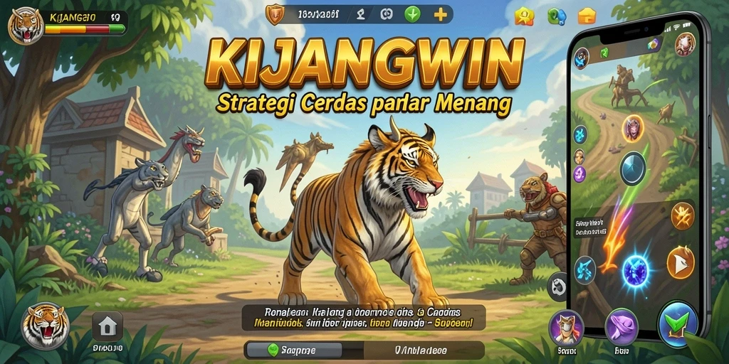 Tampilan gameplay menegangkan KIJANGWIN dengan strategi yang mendalam.
