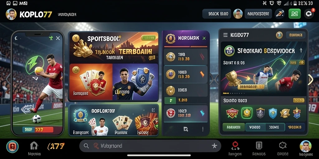 Tampilan salah satu main screen KOPLO77 dengan berbagai pilihan taruhan olahraga.