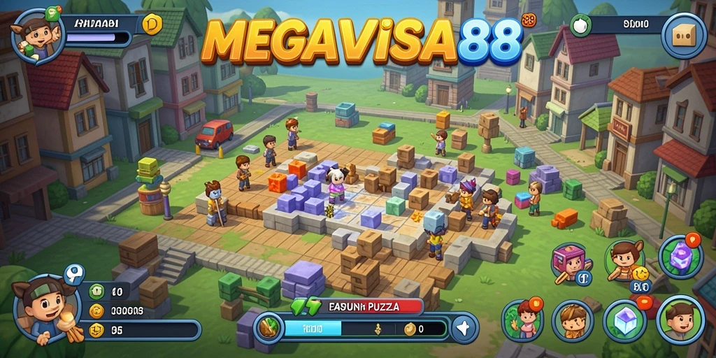 Gameplay menarik dalam MEGAVISA88 dengan tantangan puzzle.