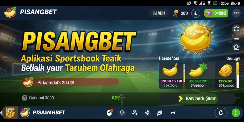 Tampilan utama PISANGBET dengan antarmuka taruhan olahraga yang menarik.