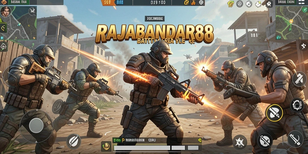 Gameplay seru dalam pertempuran Battle Royale RAJABANDAR88.