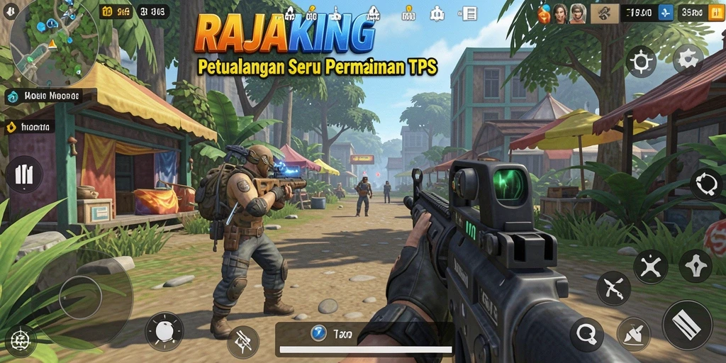 Tampilan gameplay seru di RAJAKING dengan aksi menegangkan.