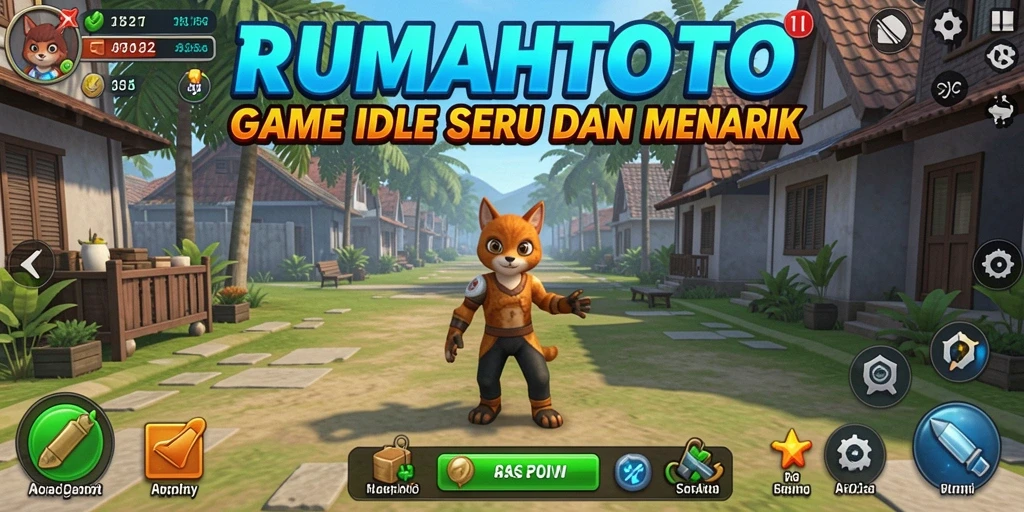 Tampilan gameplay RUMAHTOTO yang menarik dan menghibur.