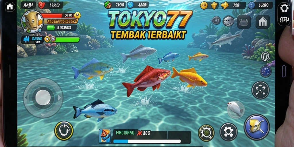 Screenshot gameplay Tembak Ikan TOKYO77 yang seru.