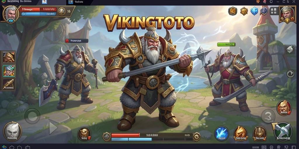 Tampilan gameplay menegangkan dari VIKINGTOTO dengan strategi yang mendalam.