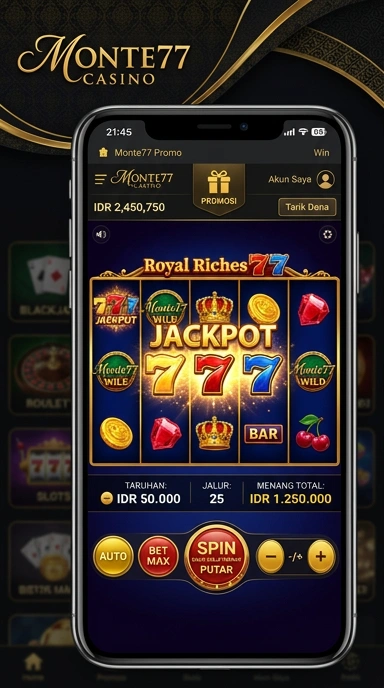 Proses unduh aplikasi di monte77 yang cepat dan efisien.